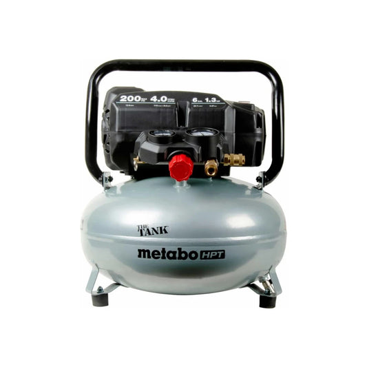 Metabo HPT "THE TANK" - Compresor de aire para panqueques 200 PSI, 6 galones (EC914S)