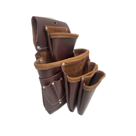 100% cuero de grano superior Pro Seven Bag Framer Set, marrón 20-234
