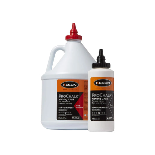 Tiza de marcado semipermanente, nivel 3, rojo, 5 libras Keson 105R ProChalk