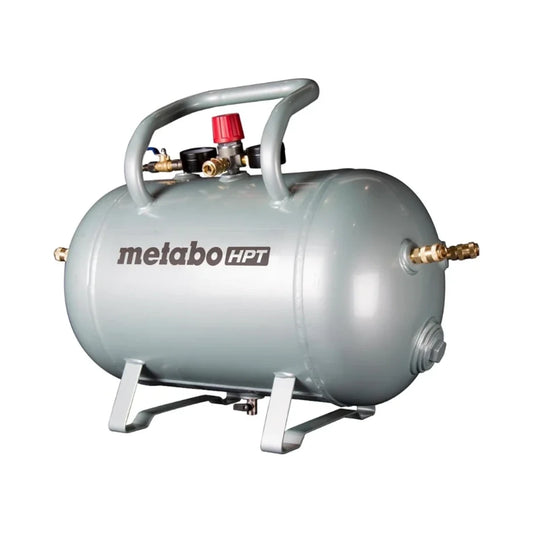 Tanque de aire Metabo HPT de 10 galones, con asa y patas de acero