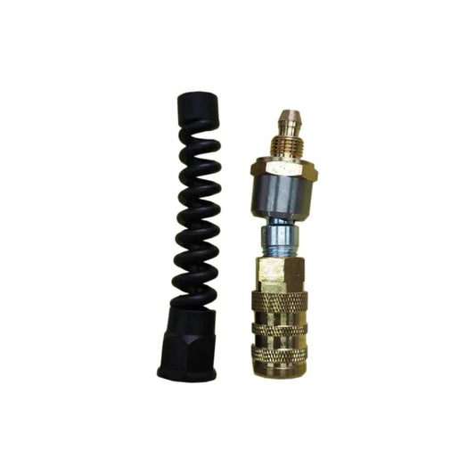 Acoplador giratorio de latón para manguera de aire industrial de 1/4 pulgadas, 22-253