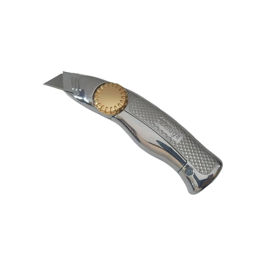 Cuchillo utilitario de hoja fija con carcasa de aluminio fundido a presión, cambio rápido de cuchilla, 19-524
