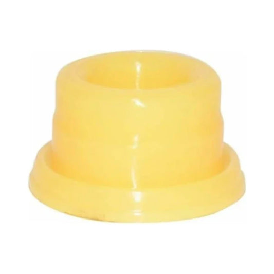 Amortiguador de pistón de plástico amarillo con reborde superior
