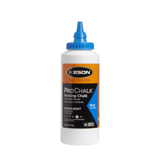 Keson PM8BLUE ProChalk - Tiza Permanente Azul Nivel 4, 8 oz
