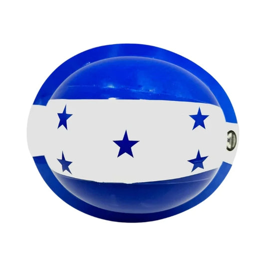 Casco de seguridad ventilado Zeluga con bandera de Honduras, vista superior.