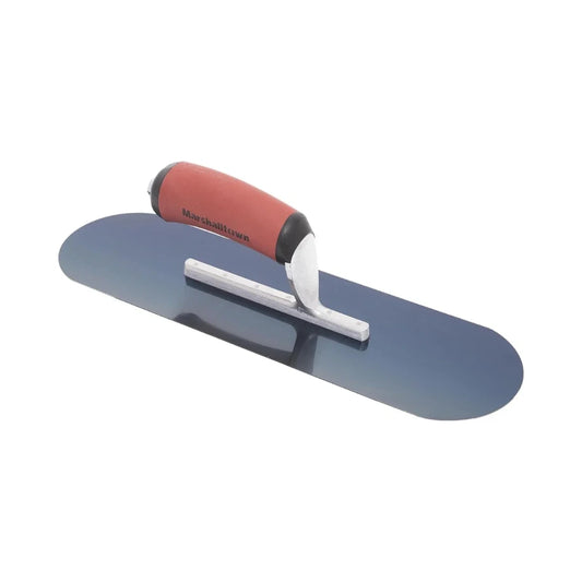 Llana de piscina azul con rodillo y mango curvo DuraSoft rojo, paleta metálica