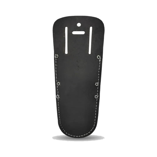 Soporte de martillo con funda negra Zeluga y herrajes laterales, costuras decorativas