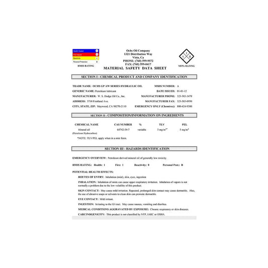 Aceite para Herramientas Neumáticas Interstate Pneumatics 4 Oz - 10 wt Sin Detergente YL12-004