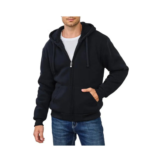 Sudadera con capucha y cremallera con forro de sherpa ACSW01