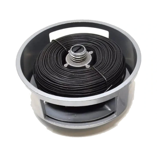 Carrete de aluminio para alambre de amarre con perilla de rebobinado 23-230