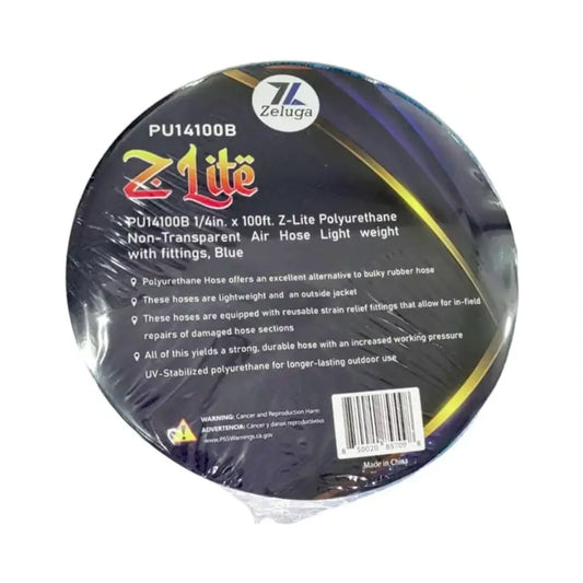 Manguera de aire Z-LITE de poliuretano 1/4 pulgada x 100 pies, azul 21-314