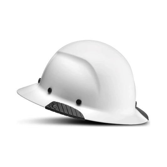 Casco de seguridad blanco con certificaciones y protección ANSI TYPE 1