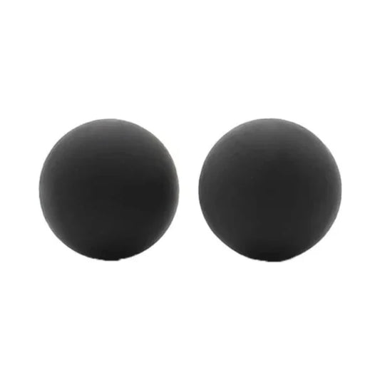 Par de bolas esféricas de uretano negro