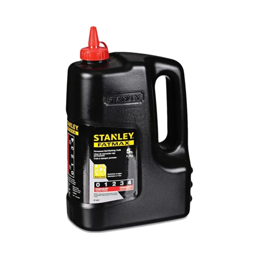 Botella de tiza de marcado permanente STANLEY con tapa roja, 5 lb