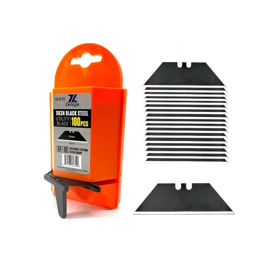 Hojas rectas para navaja Zeluga 19-515 con dispensador, 100 piezas
