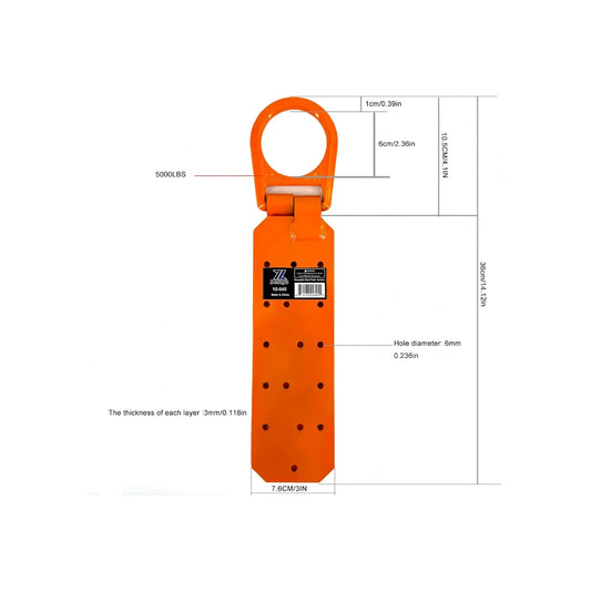 Anclaje de techo con anillo en D de alta resistencia, protección contra caídas para techos de metal, construcción, equipo de seguridad 15-545