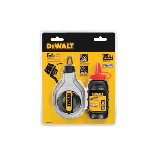 DEWALT Carrete de Tiza 6 en 1 100 Pies Rojo DWHT47373L