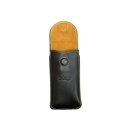 20-489 Soporte de Teléfono de Cuero Resistente al Fuego - Funda de Cuero para Teléfono Celular, Negro