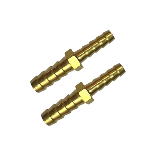 1/4" Hose Barb Fitting Metals Splicer - Paquete de 2 Piezas ZL159