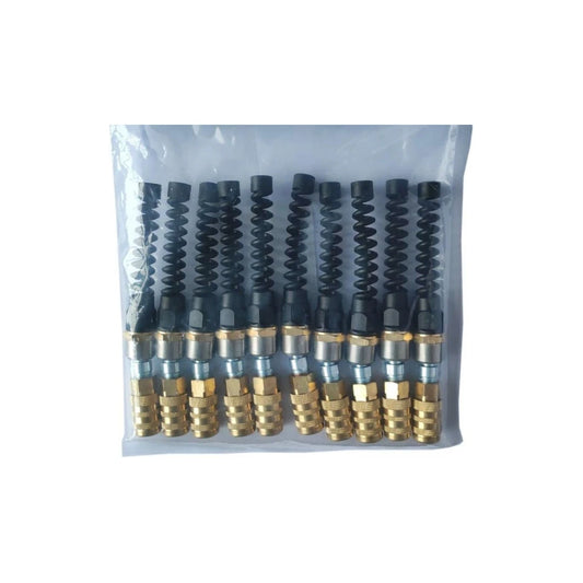 Acoplador giratorio de latón para manguera de aire industrial de 1/4 pulgadas, 22-253
