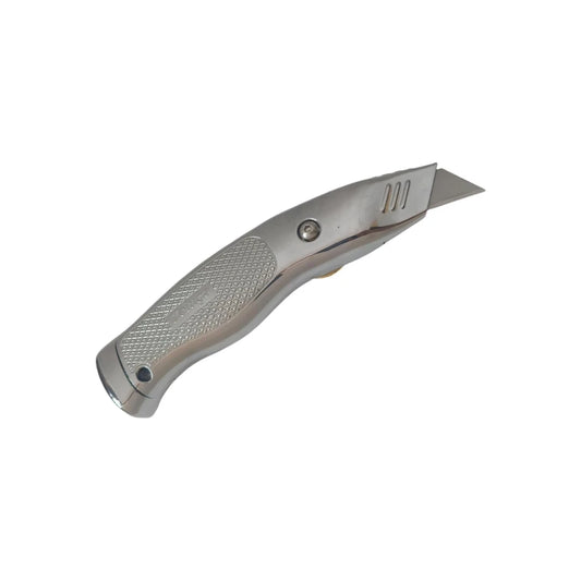 Cuchillo utilitario de hoja fija con carcasa de aluminio fundido a presión, cambio rápido de cuchilla,  19-524