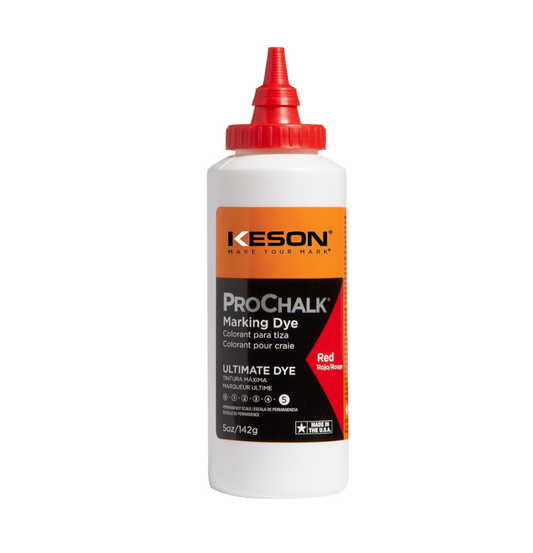 Keson 5RD ProChalk Ultimate - Tinte para tiza, Rojo, 5 onzas