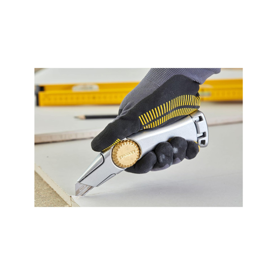 navaja Stanley 10-550M Cuchillo "Titán" con hoja fija, Plata