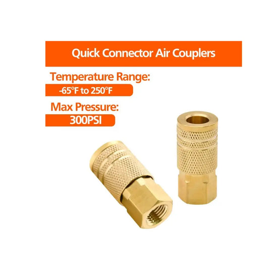 22-154 1 Pc. 1/4in. NPT 6 Bola Industrial Latón Hembra Acoplador cople para manguera