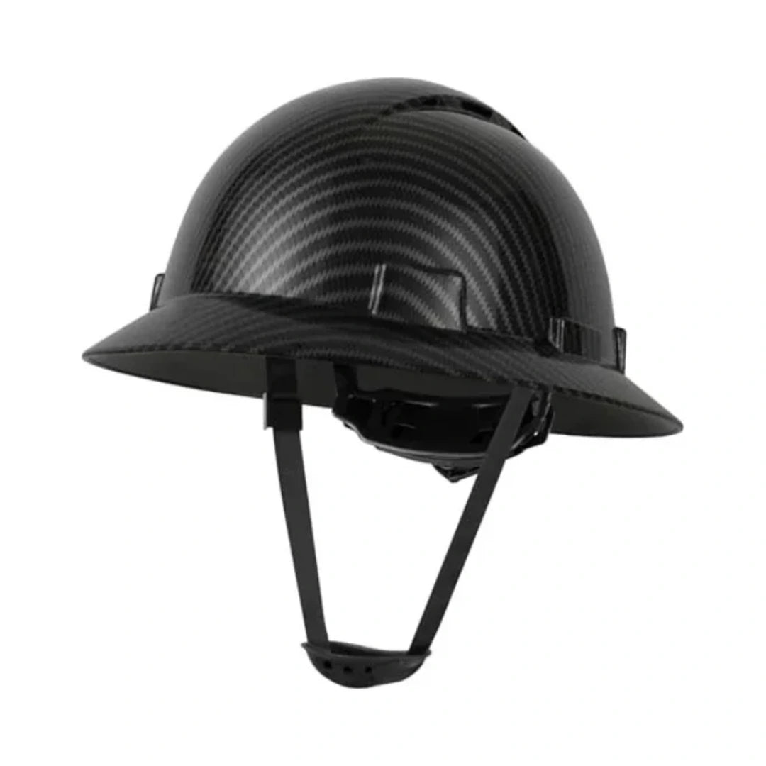 Casco Zeluga fibra de carbono negro brillante, vista lateral