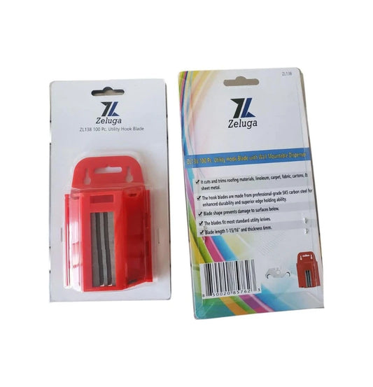100 Pc. Cuchilla de gancho de acero con dispensador Para Roofing 19-138