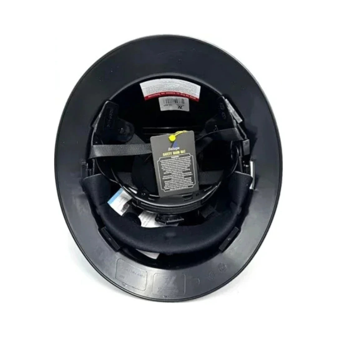 Casco Zeluga fibra de carbono negro brillante, interior con arnés