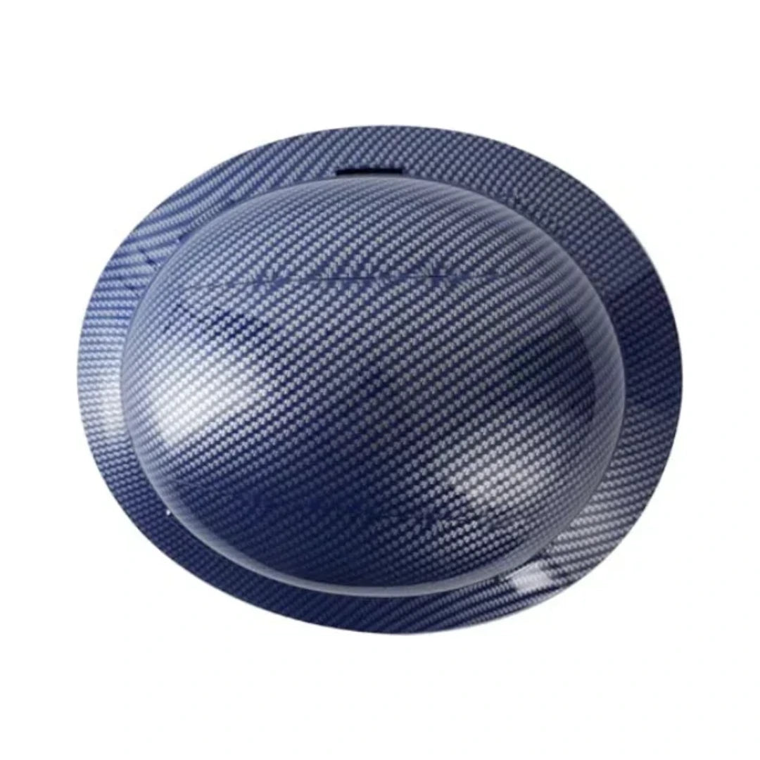 Casco Zeluga fibra de carbono azul brillante, vista interior