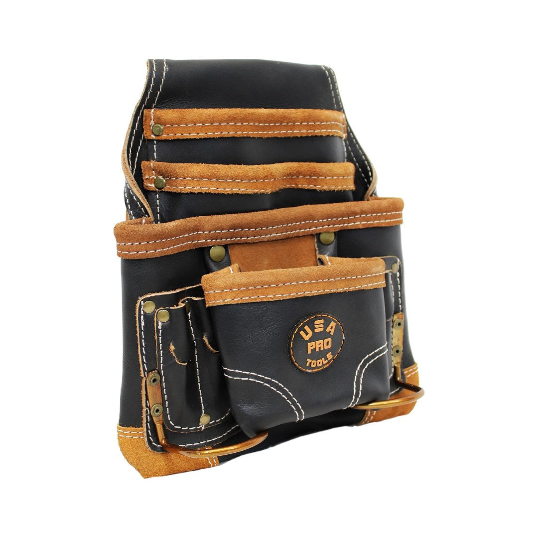 Bolsa de cuero USA Pro Tools negra de lado