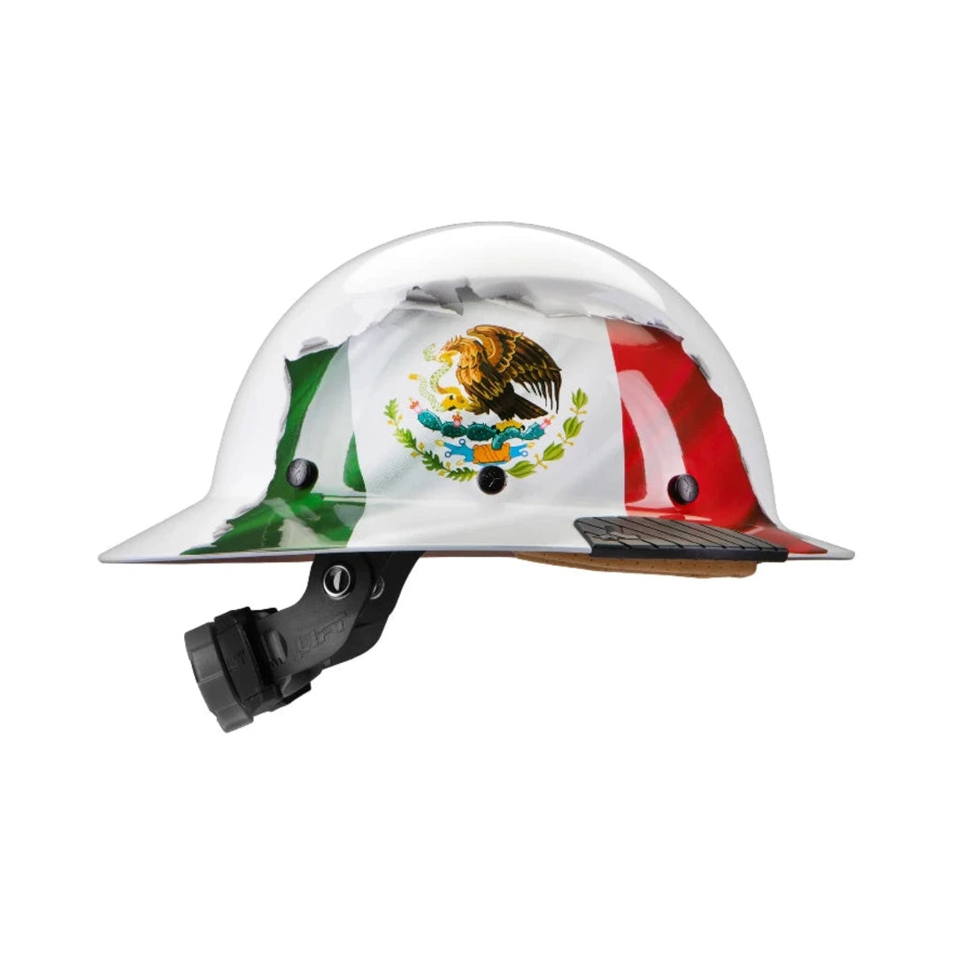 Casco DAX bandera de México, vista lateral derecha