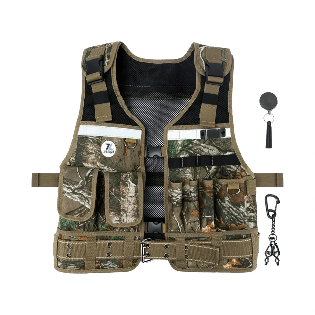 Chaleco portaherramientas Zeluga 15-585 de camuflaje con accesorios