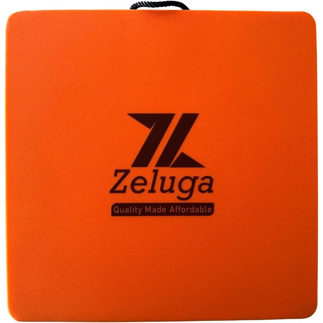 Cojín para techo Zeluga lado naranja con logotipo