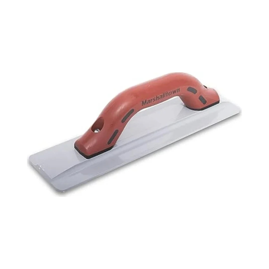Flotador de magnesio para concreto con mango DuraSoft y base biselada gris