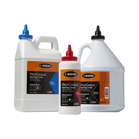 Familia de tiza permanente Keson ProChalk: botellas de 8 oz, 3 lb y 5 lb