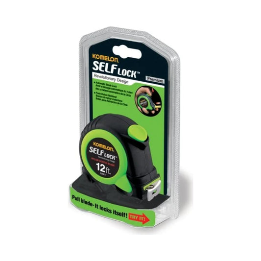 Komelon SL2812 cinta métrica Self Lock 12 pies en su empaque