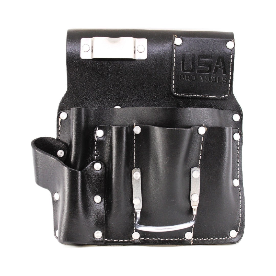 USA Pro Tools P-1292 bolsa de cuero para drywall negra derecha