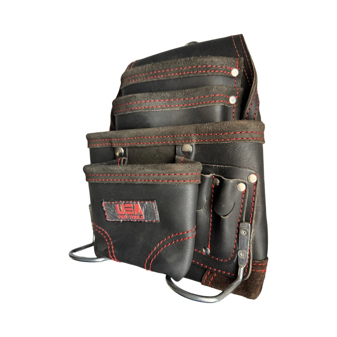 USA Pro Tools SST-1110 bolsa de cuero negra vista de lado