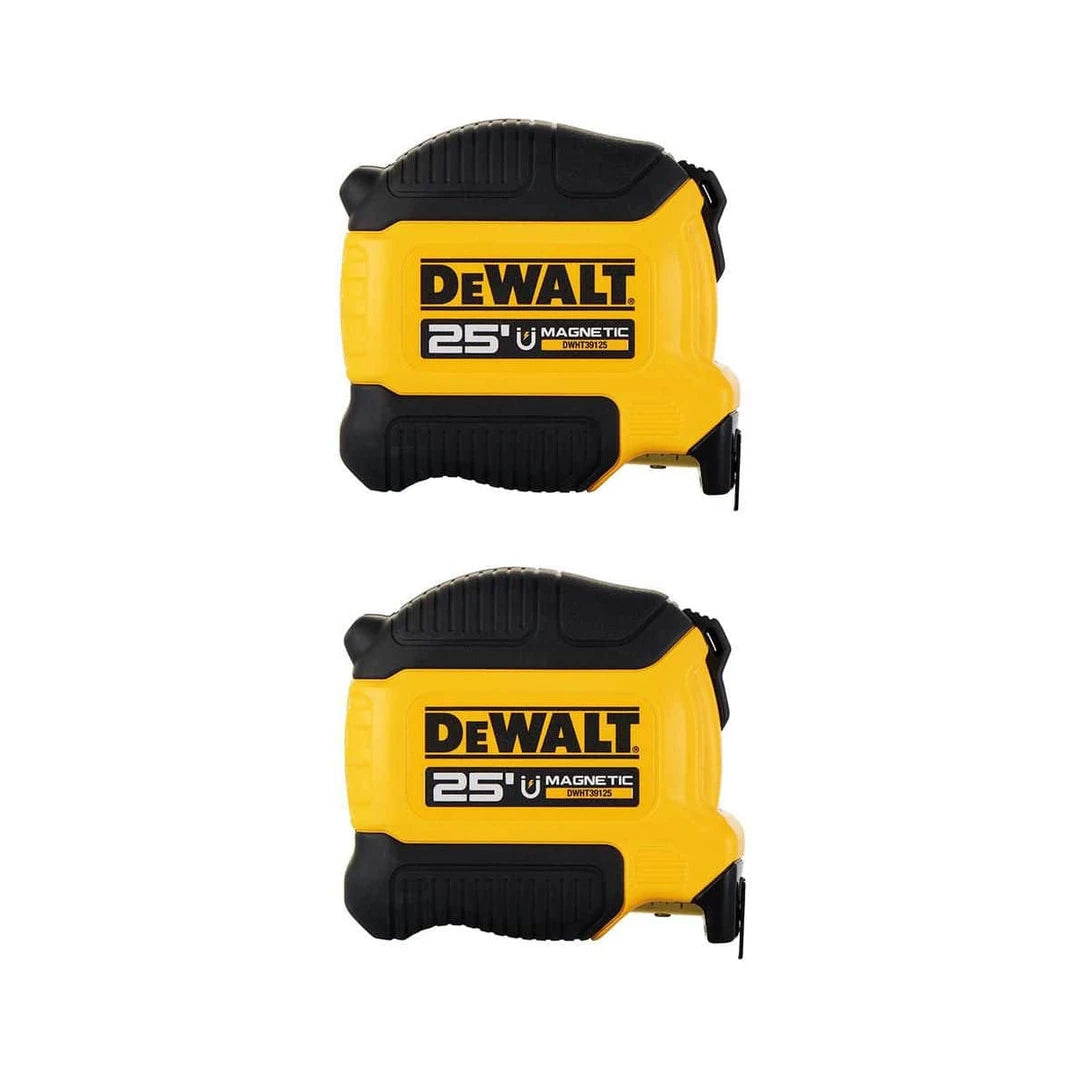 Paquete de 2 cintas métricas magnéticas DEWALT DWHT78325 de 25 pies