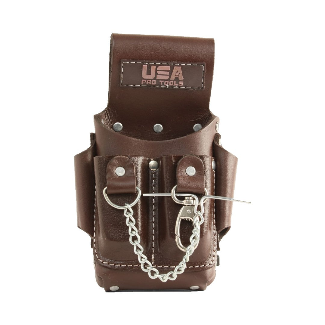 USA Pro Tools SST-1245 Mini Bolsa de Cuero para Electricista