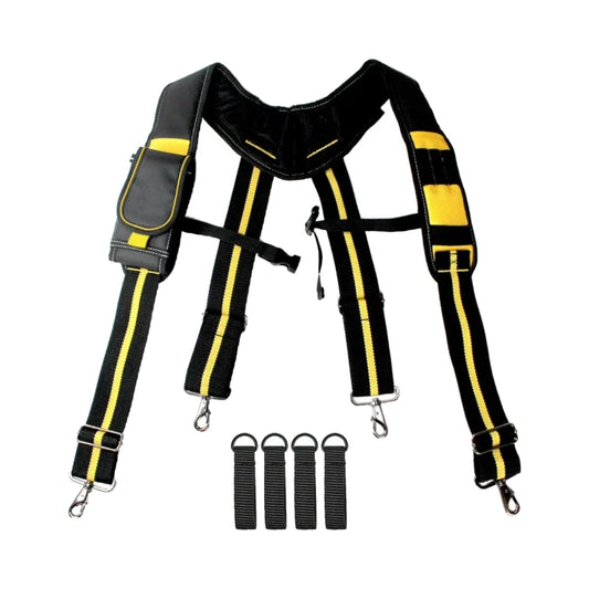 Tirantes de trabajo con ganchos USA Pro Tools CRSST02 negro y amarillo