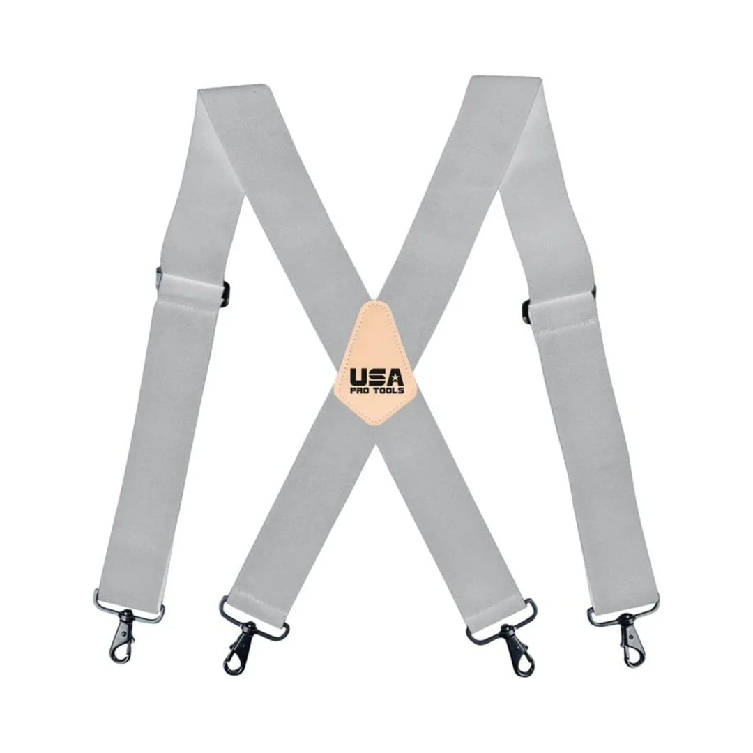 Tirantes de trabajo elásticos USA Pro Tools CRSST12 gris