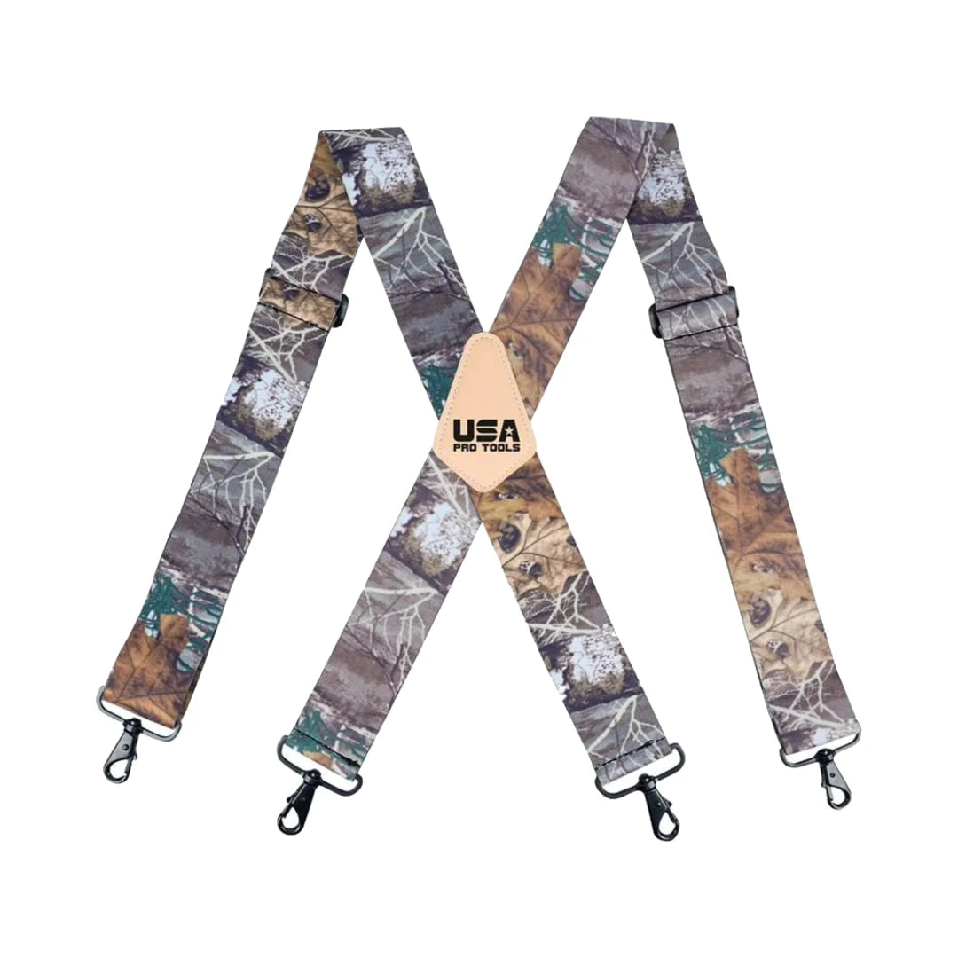 Tirantes de trabajo elásticos USA Pro Tools CRSST14 camuflaje