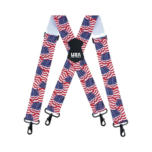 Tirantes de trabajo USA Pro Tools CRSST41 diseño bandera
