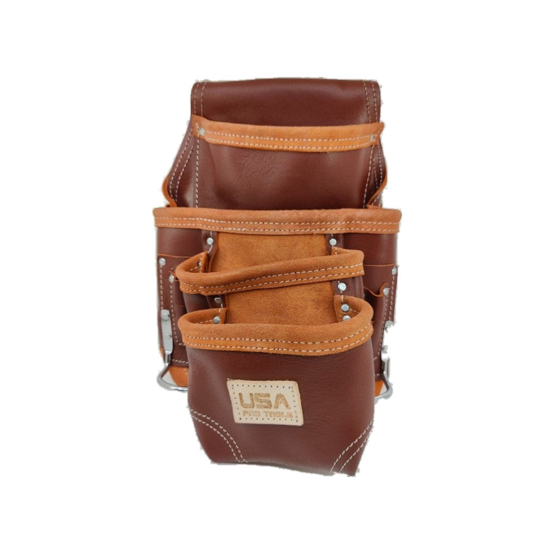 Bolsa de cuero para carpintero USA Pro Tools P-1249C cereza