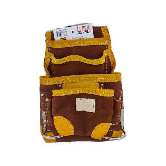 Bolsa de gamuza resistente USA Pro Tools P-1272 rojiza con naranja
