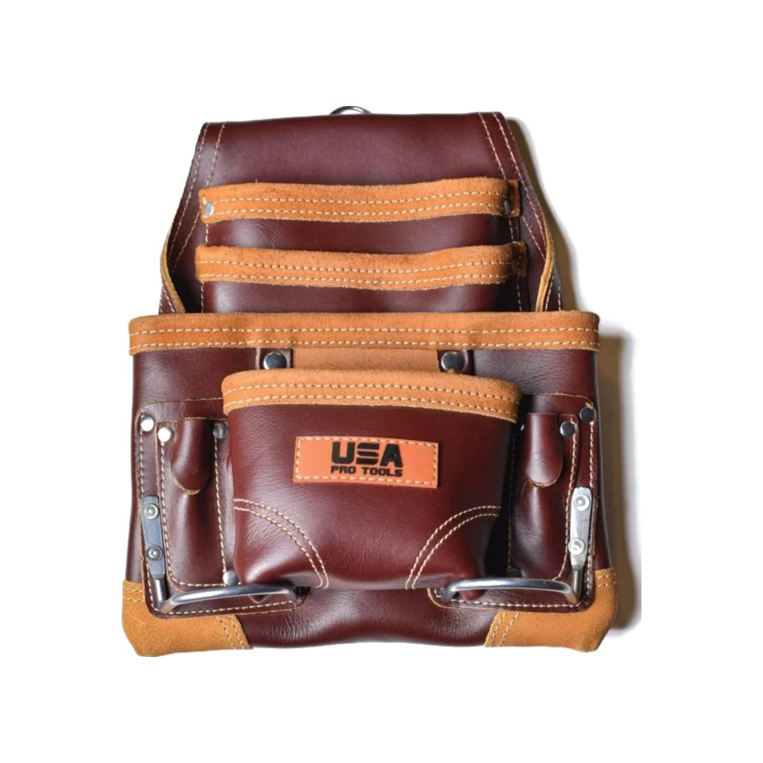 Bolsa de cuero para carpintero USA Pro Tools SST-1235 cereza